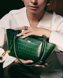 LAURA Croc in Pine Green