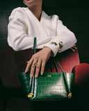 LAURA Croc in Pine Green